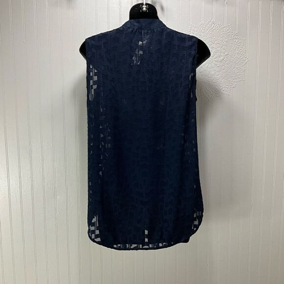 ANN TAYLOR Sleeveless Semi Sheer Blouse - Picture 3 of 6